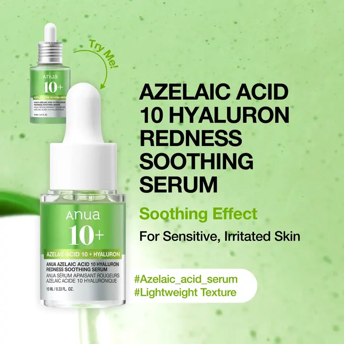 Anua Azelaic Acid 10 Hyaluron Redness Soothing Serum – 10ml