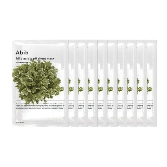 ABIB Mild acidic pH sheet mask Jericho rose fit (10 sheets) 30ml (Set)