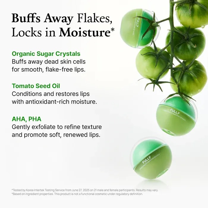 FULLY Green Tomato Smoothie Lip Scrub 12g