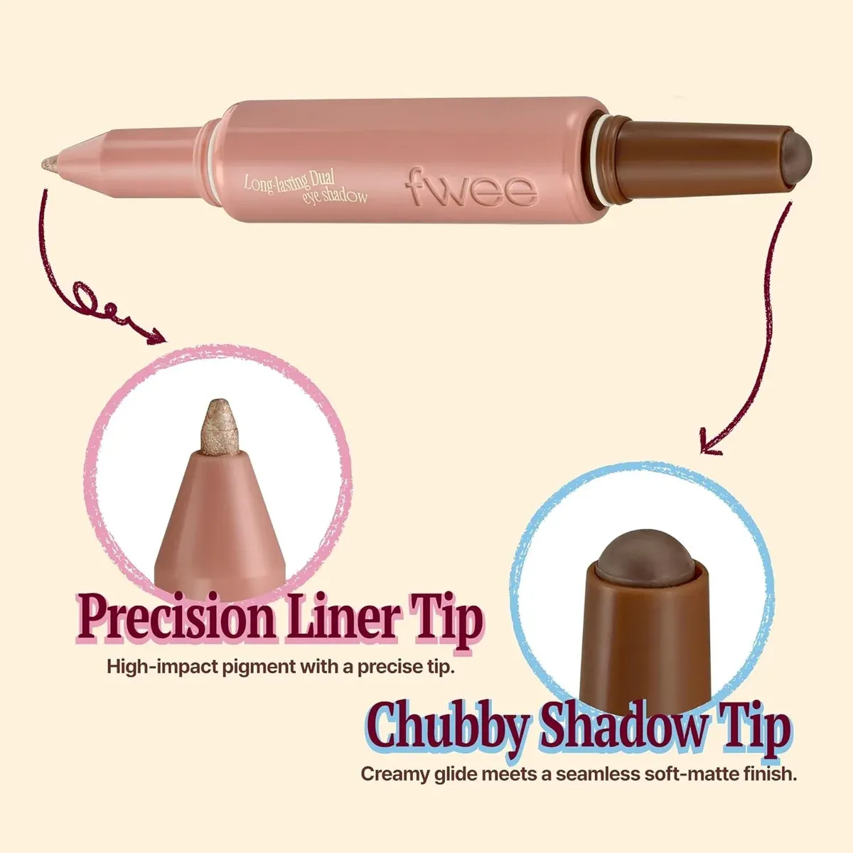 FWEE Long-Lasting Dual Coloring Stick Eye Shadow 03 Different Pov 1.2ml