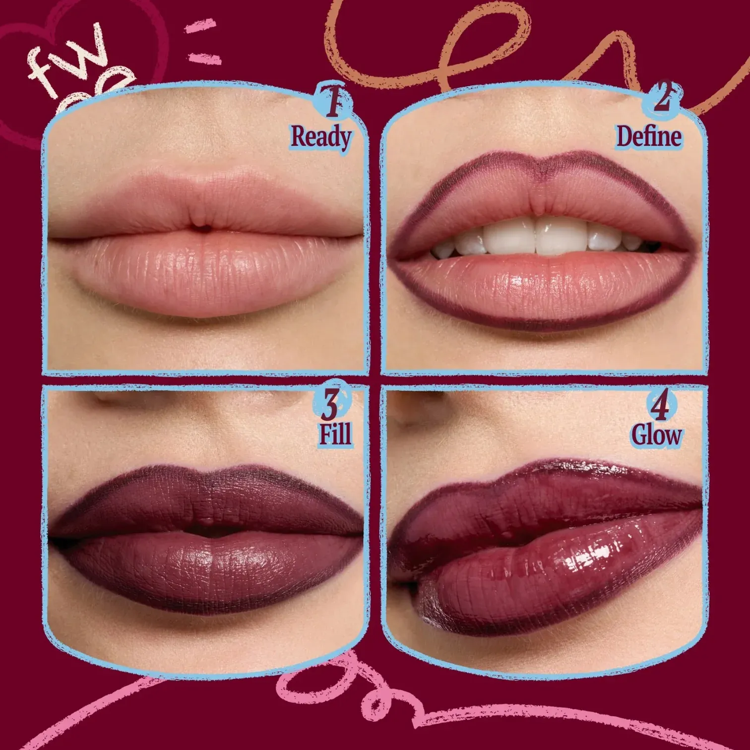 FWEE Long-Lasting Dual Coloring Stick Lip + Liner 04 Spill Tea 1.2ml