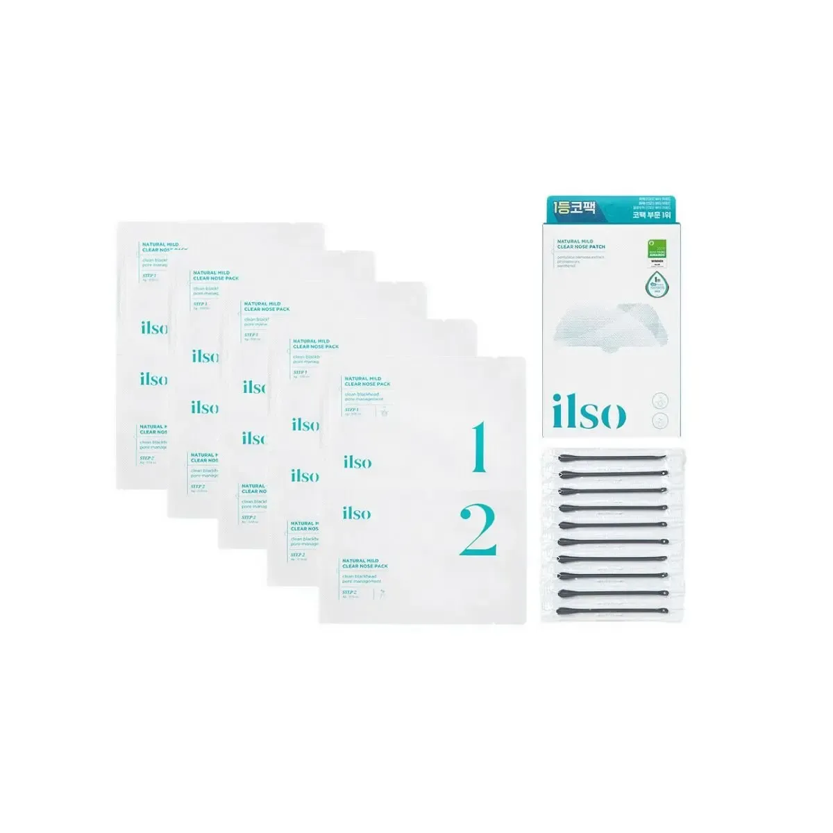 ILSO Natural Mild Clear Nose Pack (5 Sheets)