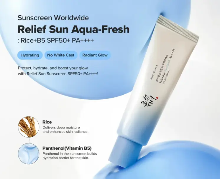 Beauty of Joseon Relief Sun Aqua-Fresh Rice + B5 SPF50+ PA++++ 10ml