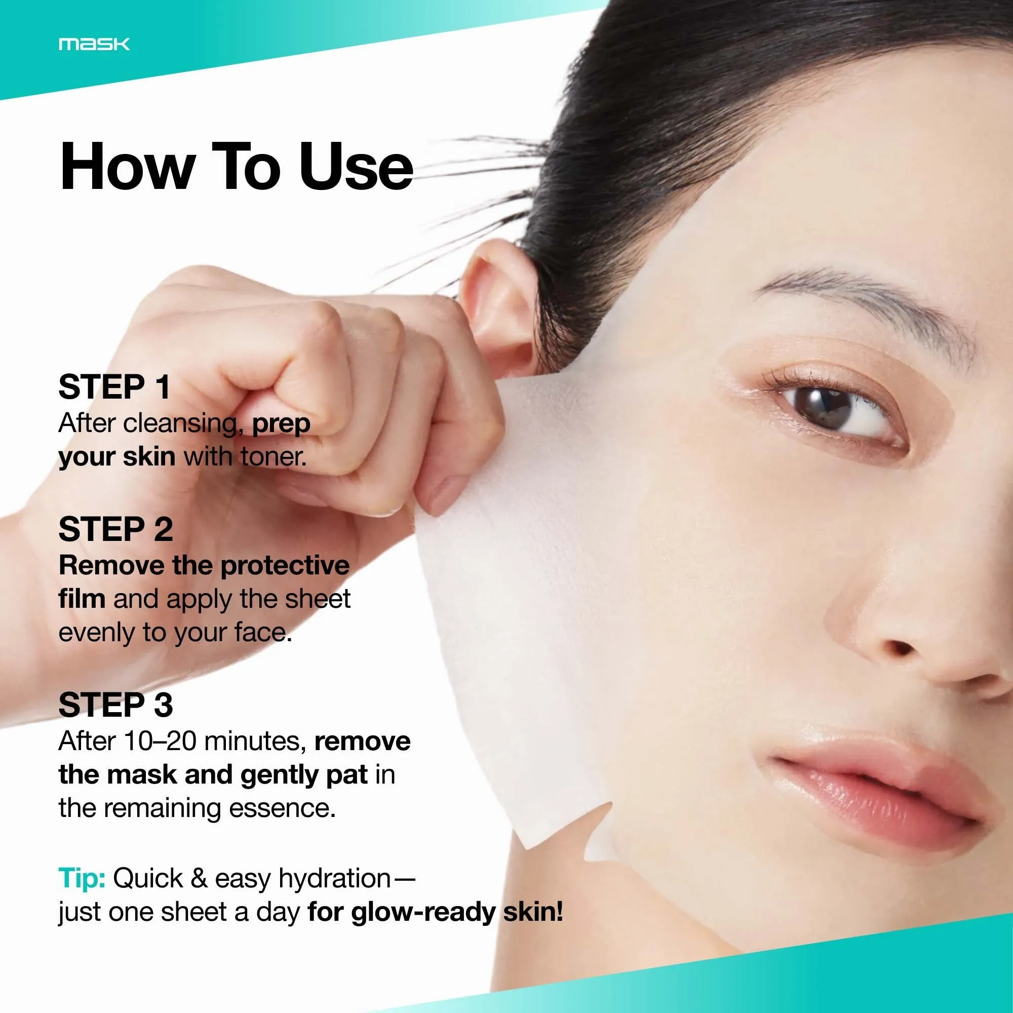 ANUA KDH PDRN + Hyaluron Serum Mask (1Pc)