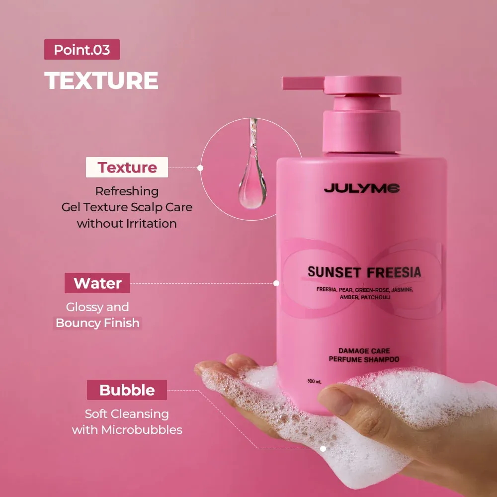 JULYME Damage Care Perfume Shampoo (Sunset Freesia) – 500ml