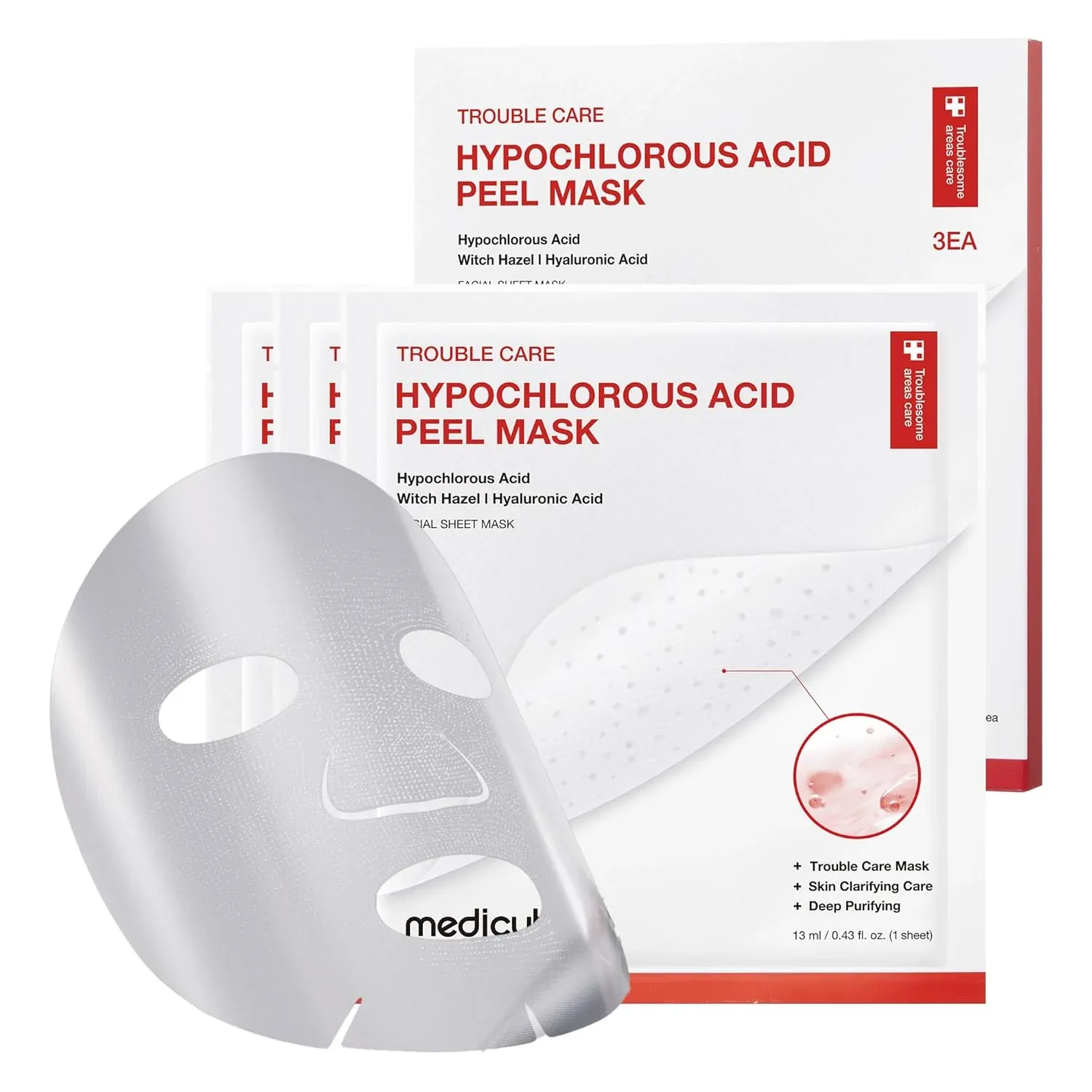 MEDICUBE Hypochlorous Acid Peel Mask – 3ea