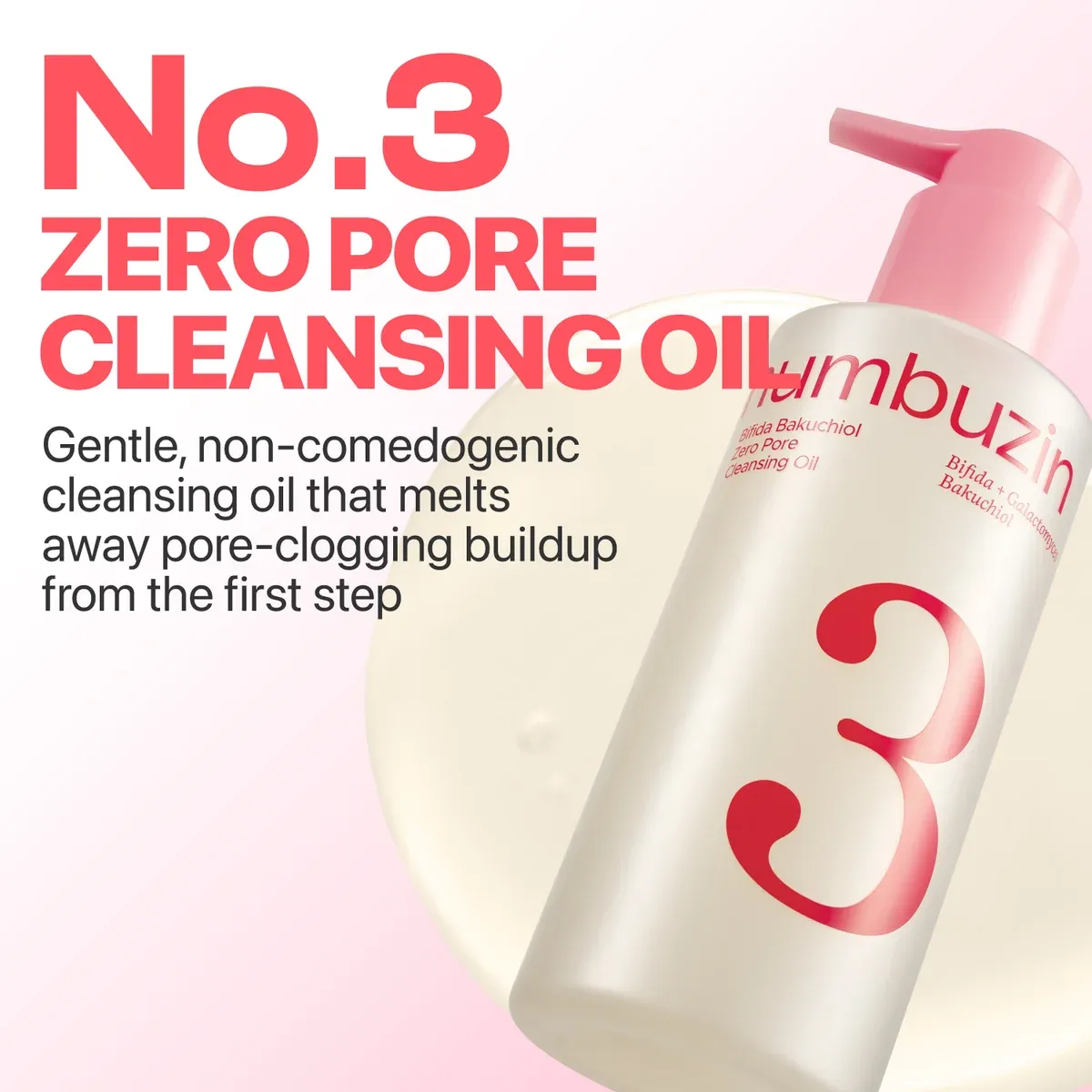 NUMBUZIN No.3 Bifida Bakuchiol Zero Pore Cleansing Oil 200ml