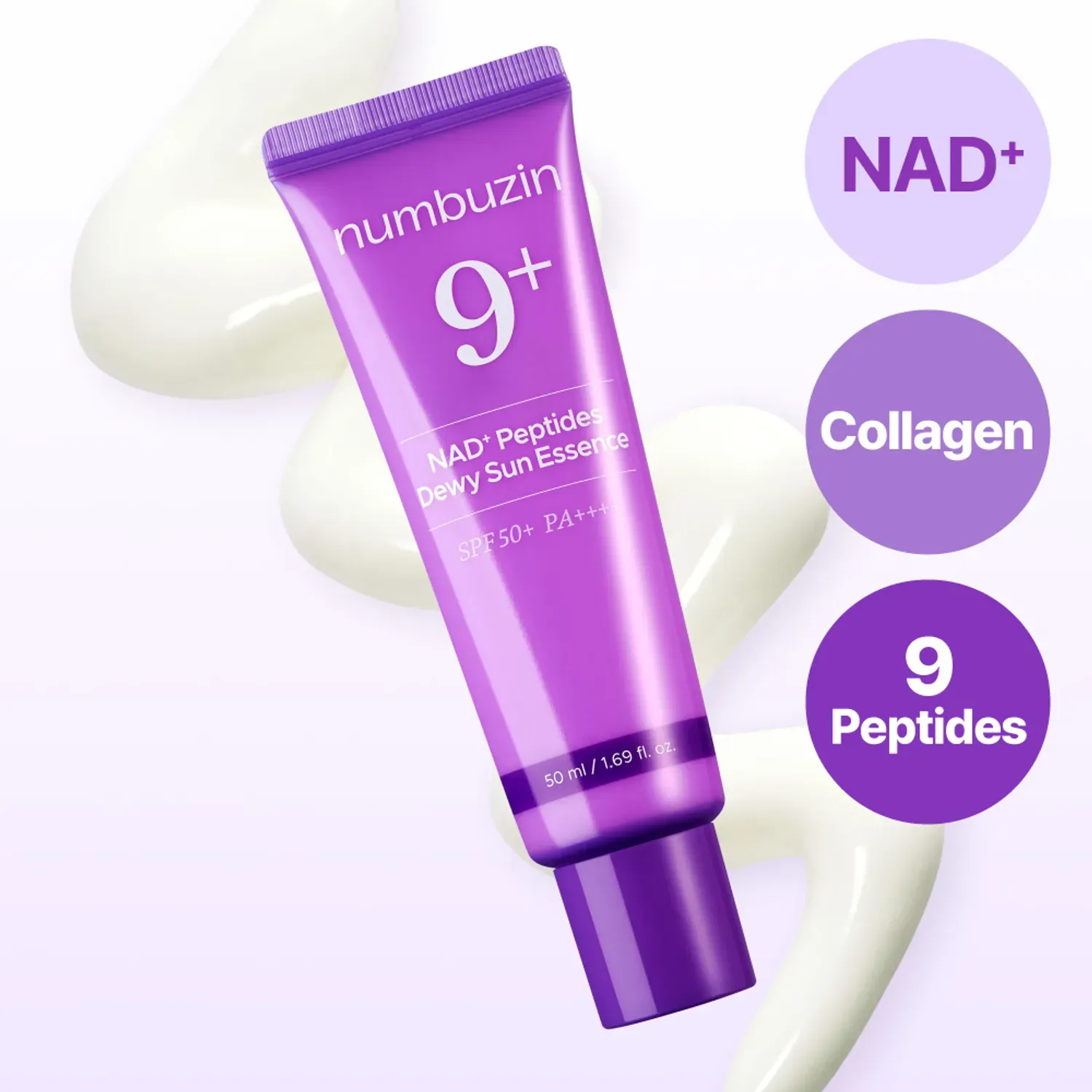 NUMBUZIN No.9 NAD+ 9 Peptides Dewy Sun Essence  50ml