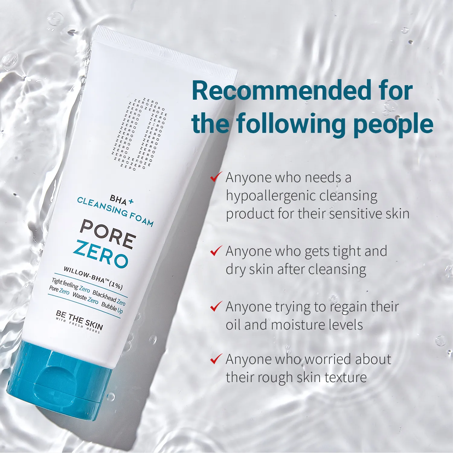 BE THE SKIN BHA+ PORE ZERO Cleansing Foam 150ml