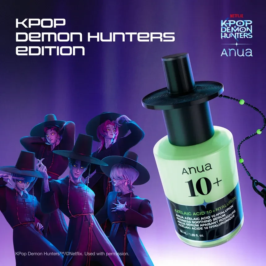 ANUA K-Pop Demon Hunters Azelaic Acid 10 Hyaluron Redness Soothing Serum 50ml