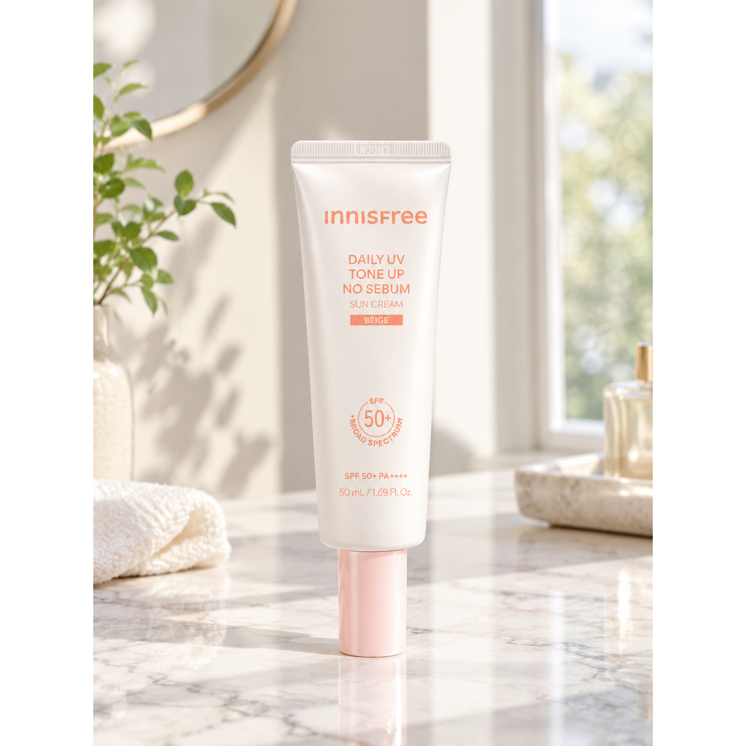 INNISFREE Daily UV Tone Up No Sebum Sun Cream (BEIGE)- 50ml