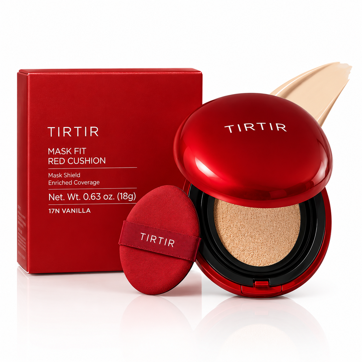 TIRTIR Mask Fit Red Cushion Foundation (17N Vanilla)- 18g