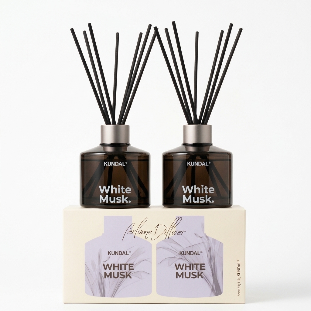 Kundal Perfume Diffuser (White Musk- 2 EA)- 400ml