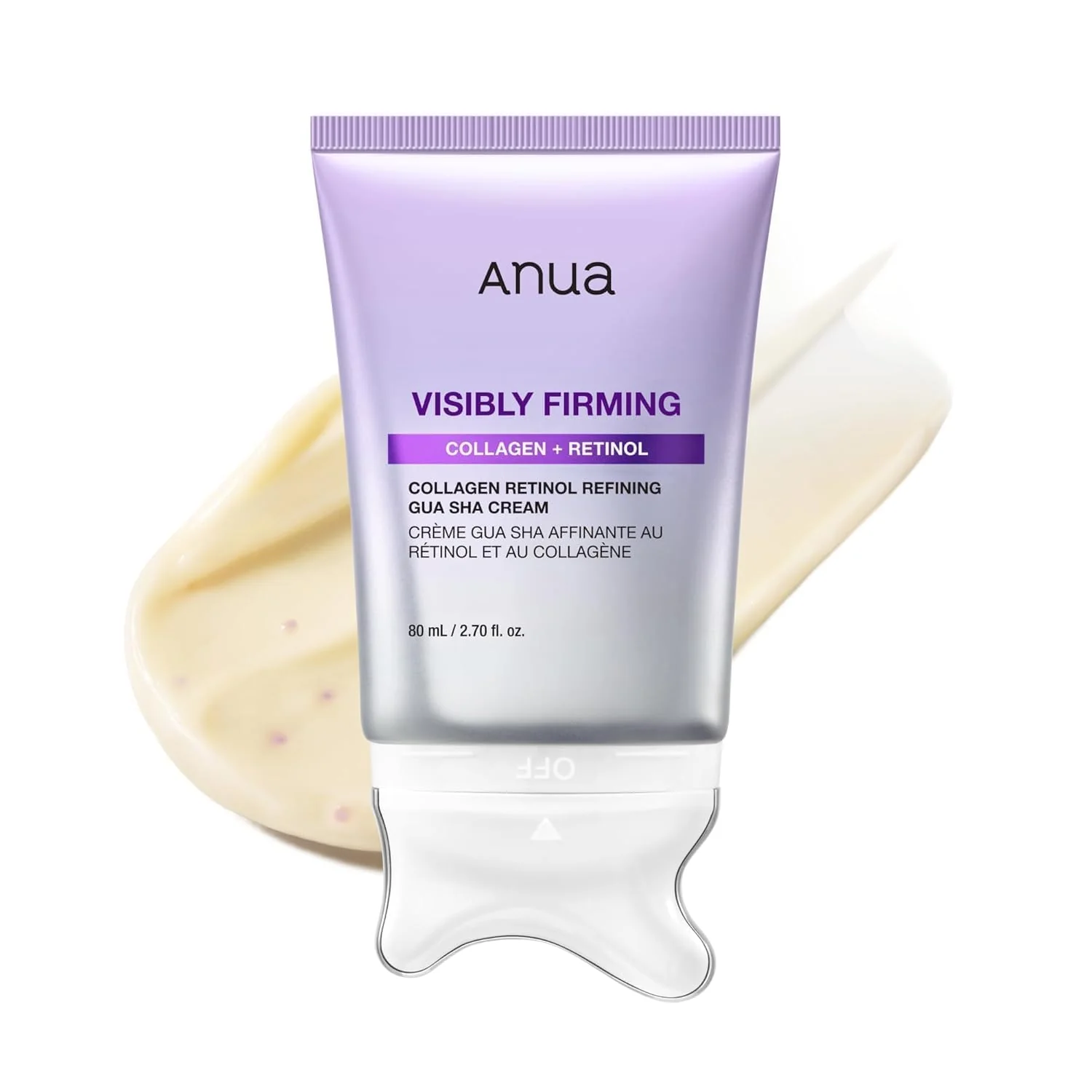 Anua Visibly Firming Collagen + Retinol Refining Gua Sha Cream, 80ml